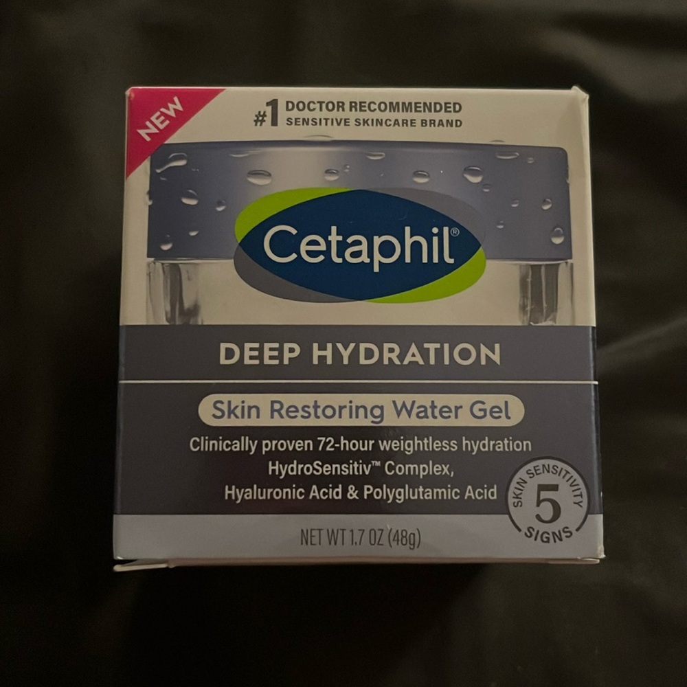 Cetaphil Deep Hydration Water Gel 1.7 oz NIB